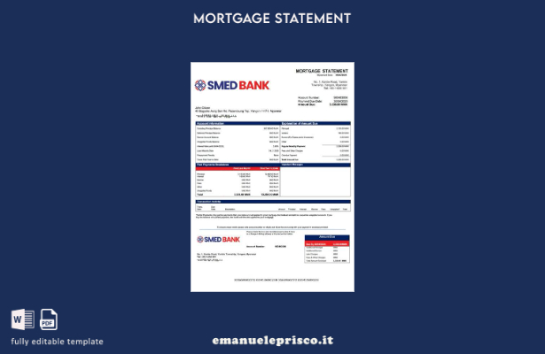 stile verificato Estratto conto ipotecario della Myanmar PMI Development Bank Mo